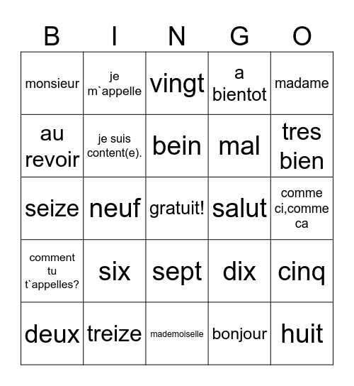 Malachi Mills Bingo Card