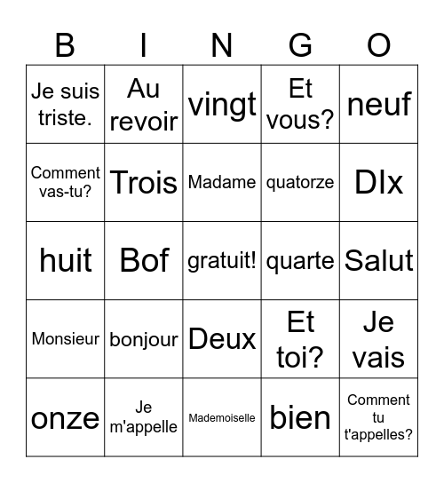 Allisson Lema Bingo Card