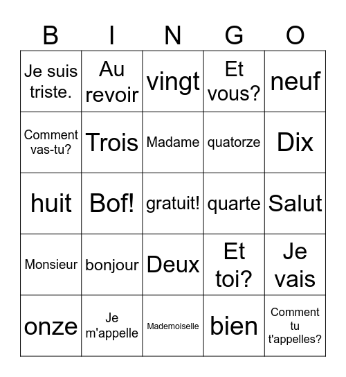 Allisson Lema Bingo Card