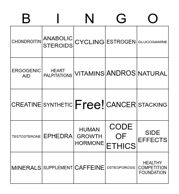 ISM Chapter 9 Bingo Card
