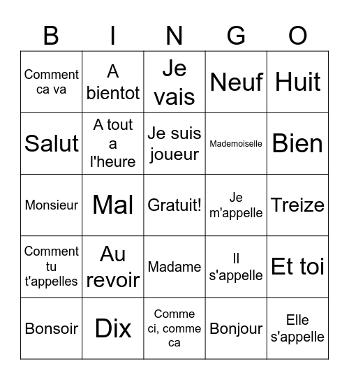 Logan Sadura Bingo Card