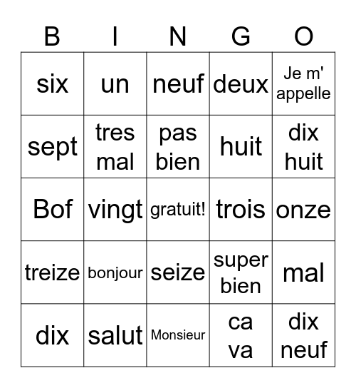 Lianna Mucci Bingo Card