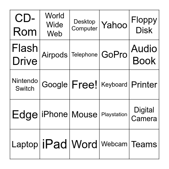 IT/Technology Bingo Card