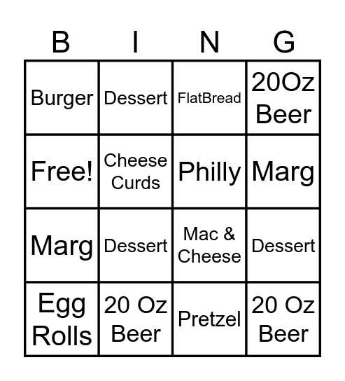 Wild Bingo Card