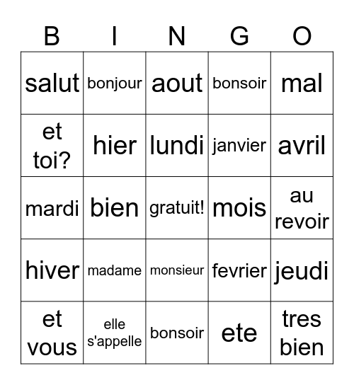 Dylan Loja Bingo Card