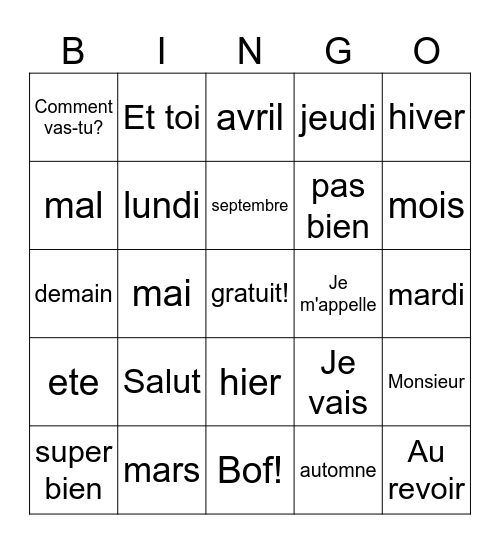 Karissa Phillip Bingo Card