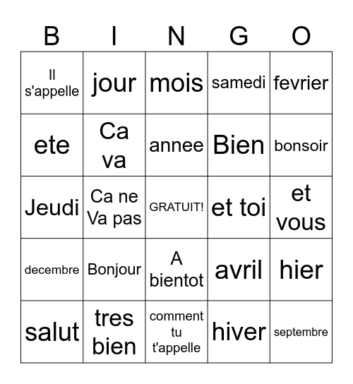 Jace A. V. Lopez Bingo Card