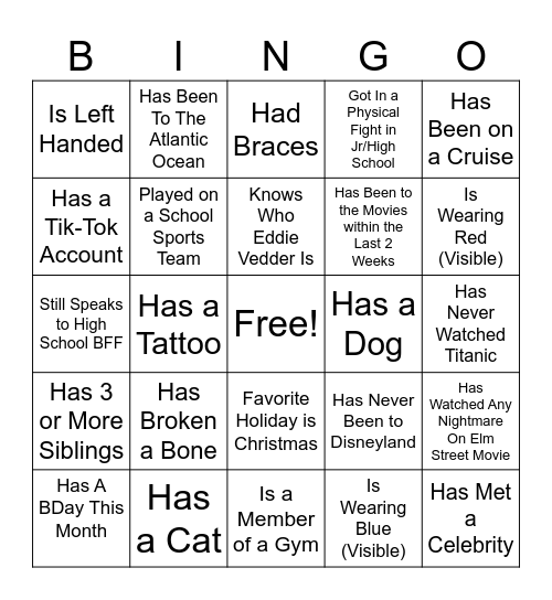 CSC SB BINGO Card
