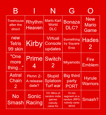 Direct Bingo Card