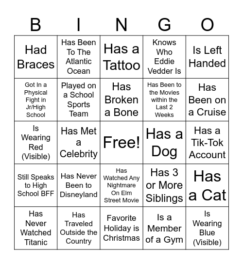 CSC SB BINGO Card