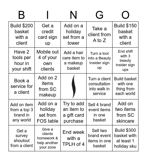 HOLIDAY BINGO Card