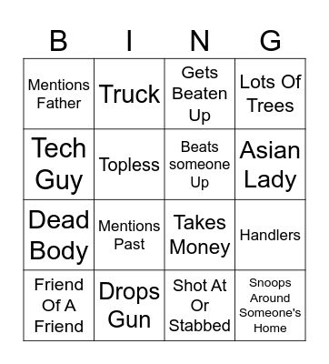 Tracker Bingo Card