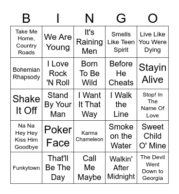Lil Bit of Everything Bingo Card