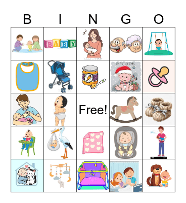 BABY BARSANTI BINGO BLAST Bingo Card