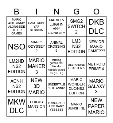 9/11- i mean 9/12 direct BA BA BA BINGOOOO Bingo Card