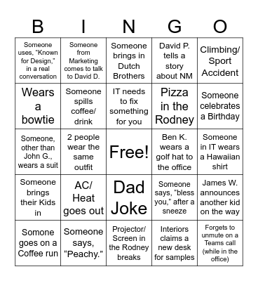 STIUDIO BINGO FALL '25 Bingo Card