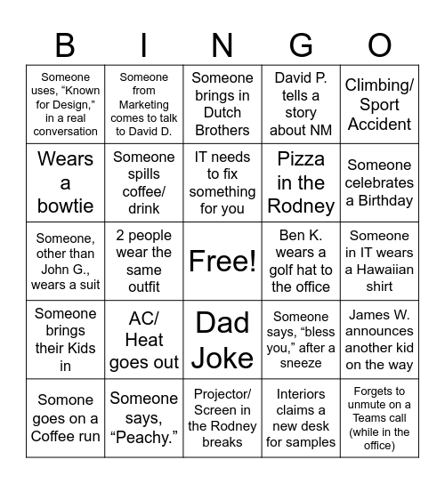 STIUDIO BINGO FALL '25 Bingo Card
