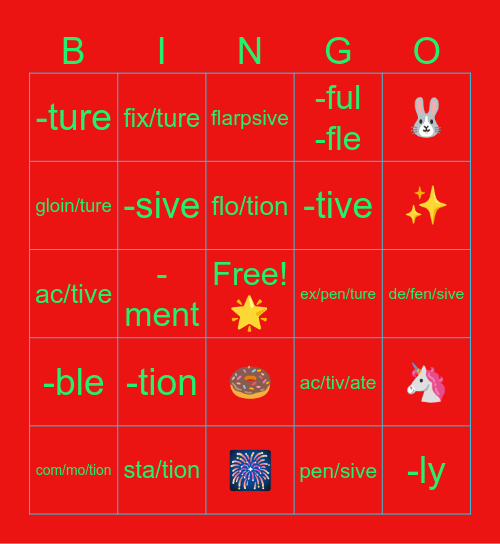 Auggie & Bella’s Bingo! Bingo Card