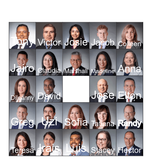 Texas Conference Bingo Card