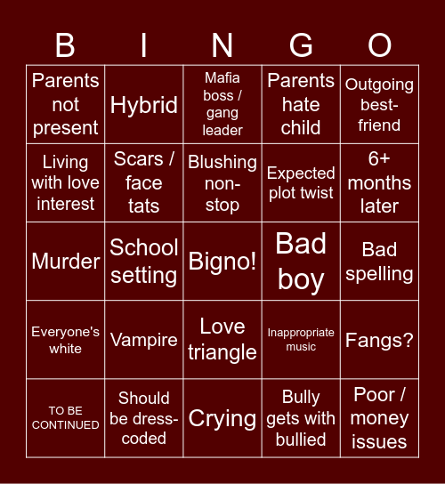 Gacha Bingo Card