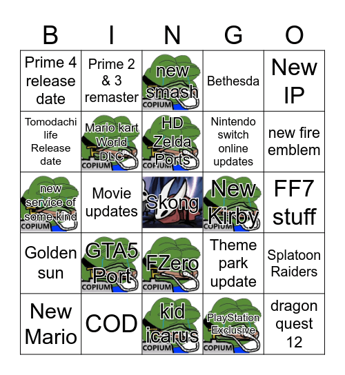 Compium Direct Bingo Card