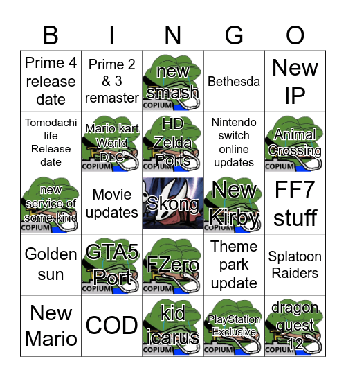 Compium Direct Bingo Card