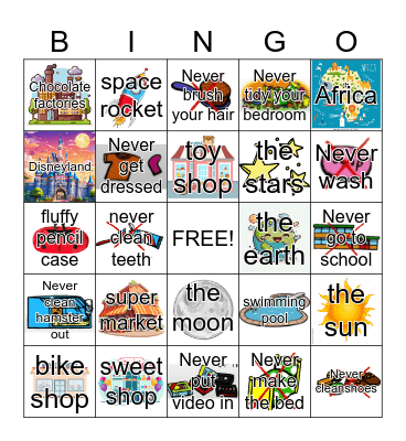 eat your peas Bingo Card