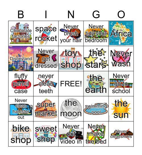 eat your peas Bingo Card