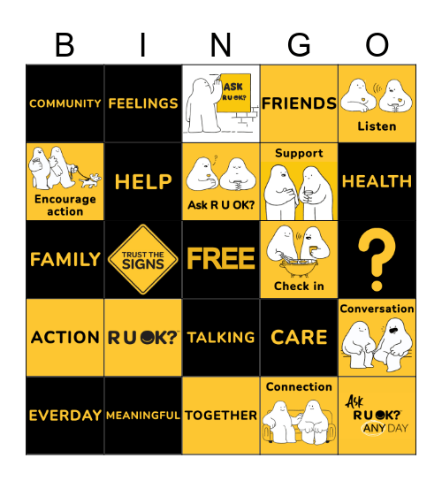 RUOK Bingo Card