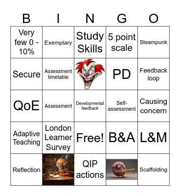 B&S ACL Tutor CPD 11.09.25 Bingo Card