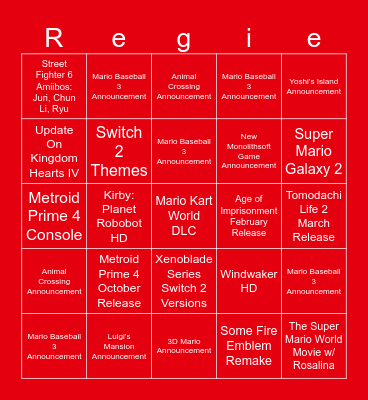 September 2025 Direct Bingo Card