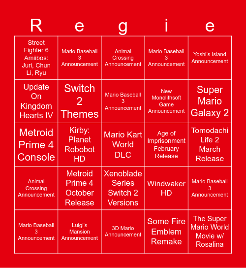 September 2025 Direct Bingo Card
