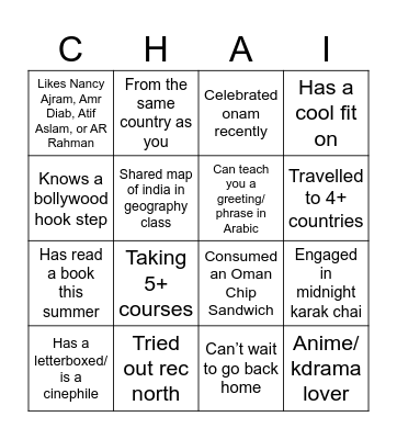 MEISA BINGOOOOO, make sure you grab some Bingo Card