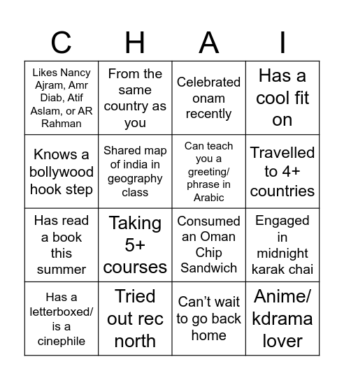 MEISA BINGOOOOO, make sure you grab some Bingo Card