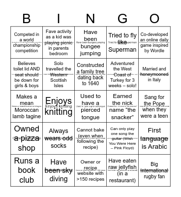 Market Dev Belonging Week Bingo Card