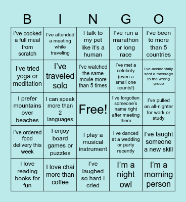 Office Bingo :) Bingo Card