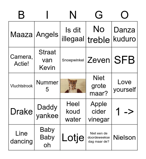 Battle Of The Beats Bingo Card