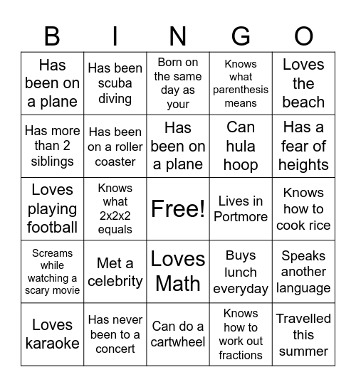 Mega Bingo Card