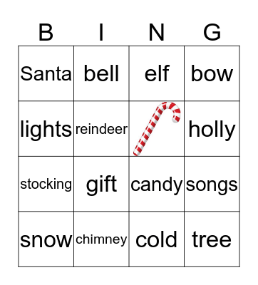 Holiday Bingo Card