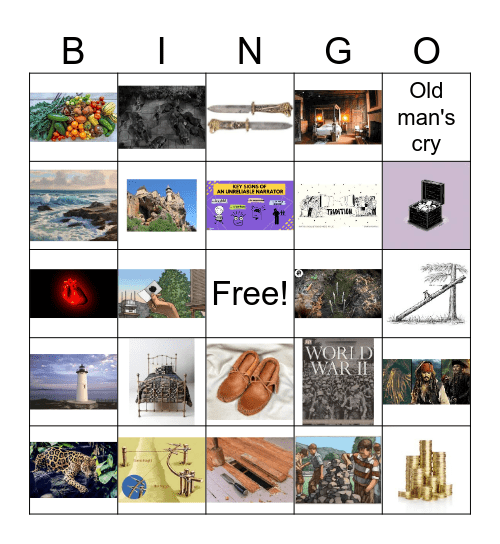 The Game, The Heart, The Lottery Bingo Card