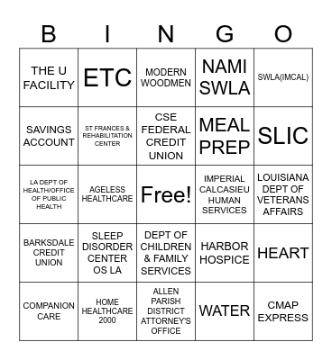MISSION POSSIBLE Bingo Card