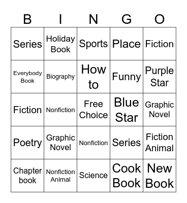 Library Bingo Card