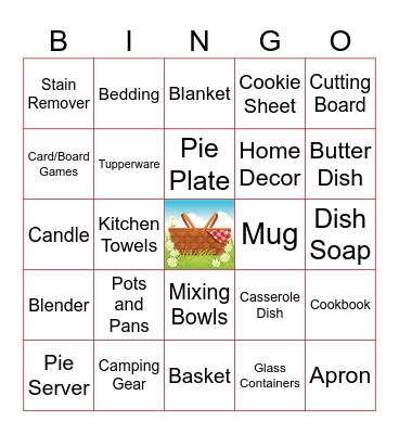 BRIDAL SHOWER GIFT Bingo Card
