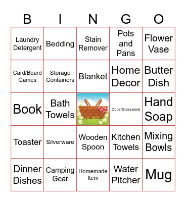 BRIDAL SHOWER GIFT Bingo Card