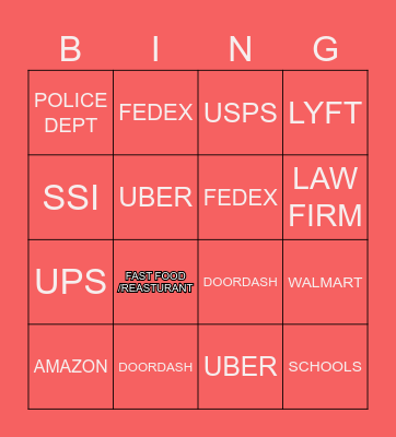 UNREACHABLE POES Bingo Card