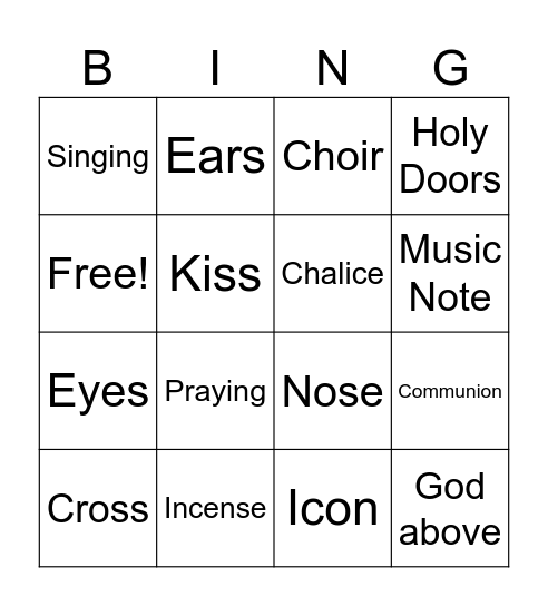 My Whole Body Worships Bingo Card