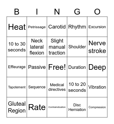 Chapter 8 Bingo Card