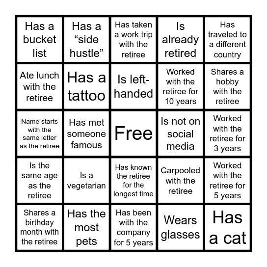 Do You Know Diane? Bingo Card