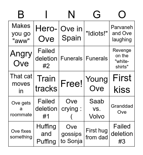 Ove Bingo Card