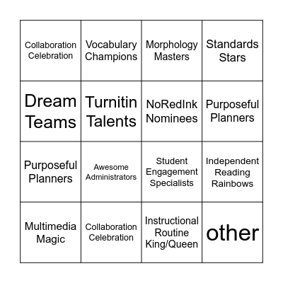 Bright Spots Bingo! Bingo Card